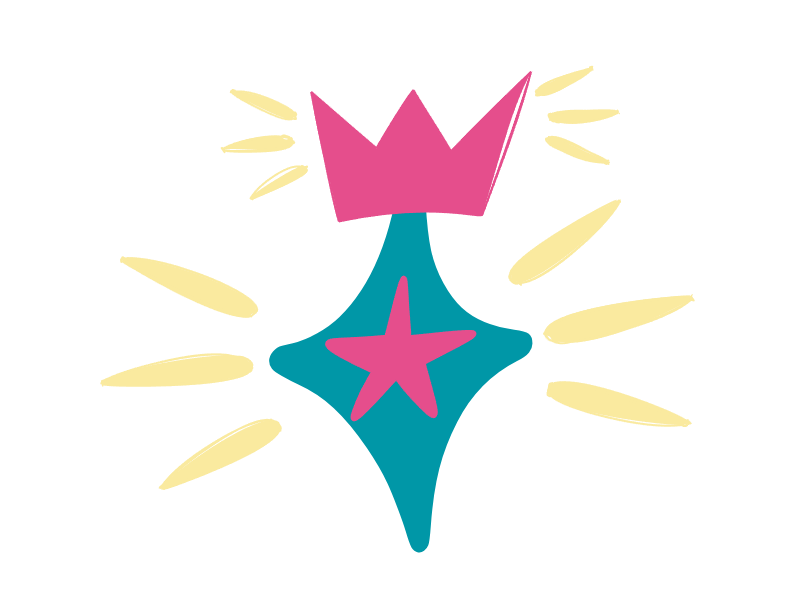 an image of a star with a crown