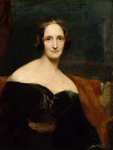 a color portrait painting of Mary Shelley